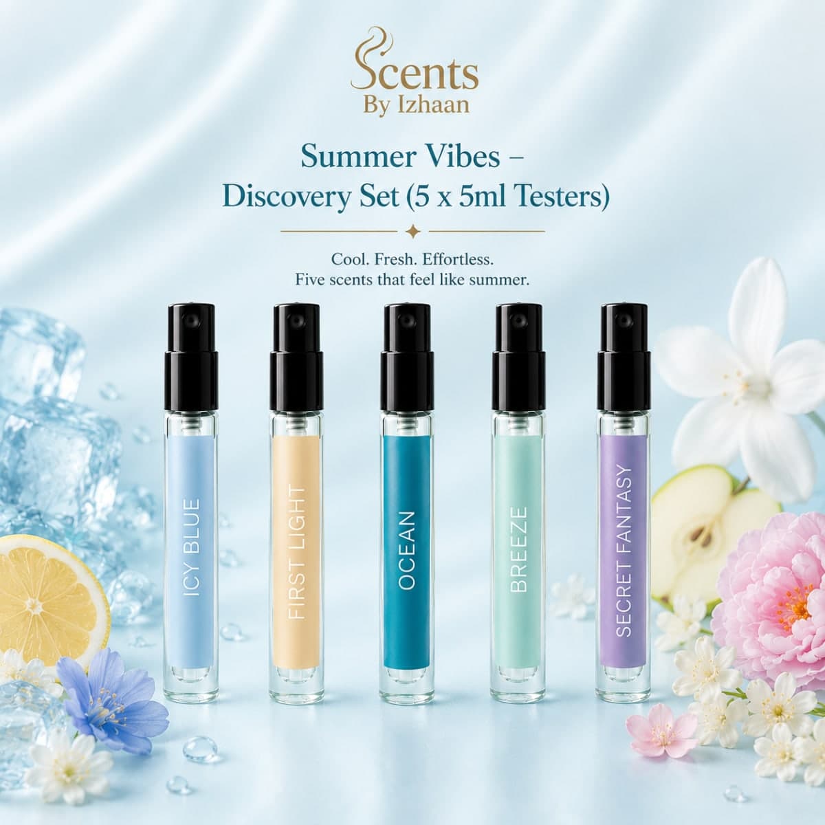 Summer Vibes – Discovery Set (5 x 5ml Testers) - Gender: Mixed (Men + Women + Unisex)